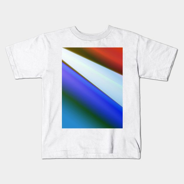 Red blue green abstract art Kids T-Shirt by Artistic_st